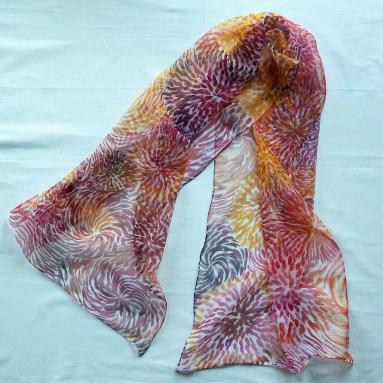 Echarpe en mousseline de soie 50 x 160 cm 